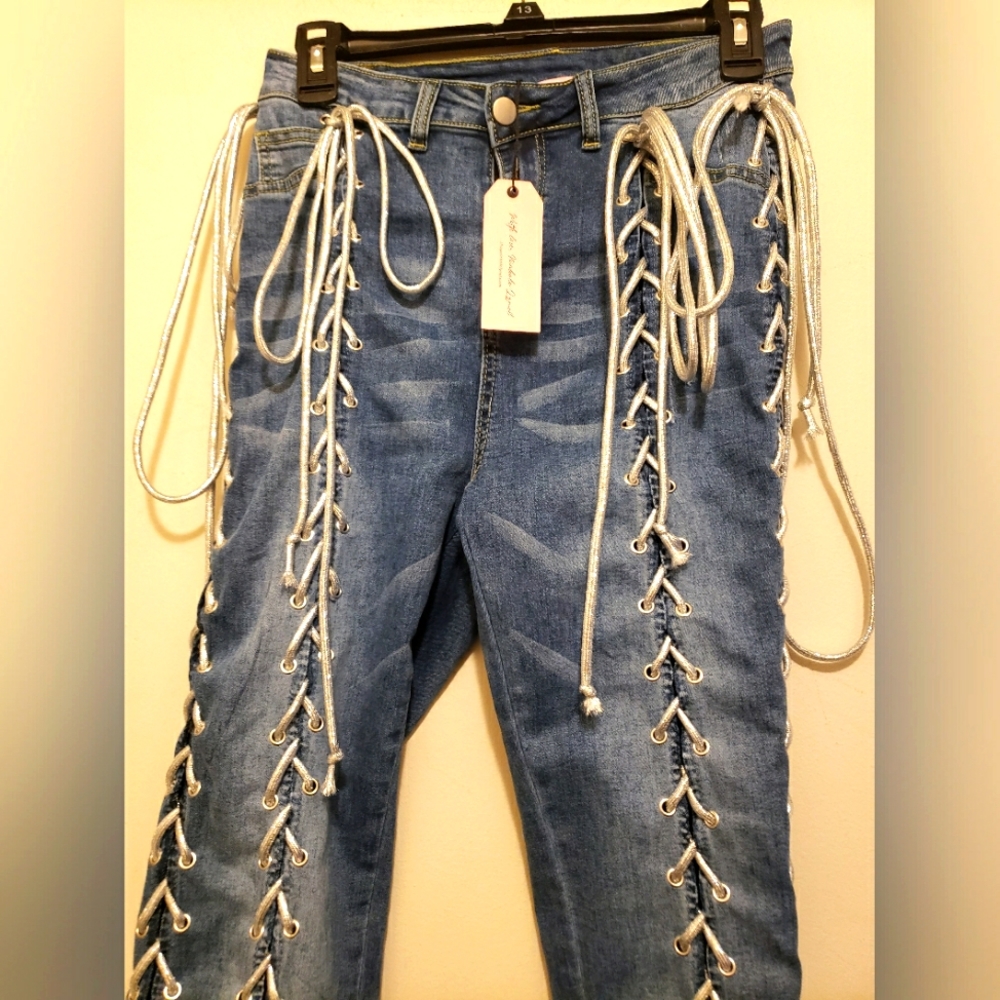 Nichole lynel lace jeans M